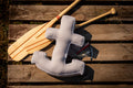 Anchor Cushion Grey by bettys home. Anchor Shaped Cushion on the deck