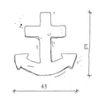 Anchor Cushion Stripes | Anchor Shaped Cushion Stripes - www.bettyshome.com