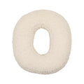 boucle letter cushion O teddy pillow by bettys home on white background