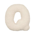 boucle letter cushion Q teddy pillow by bettys home on white background