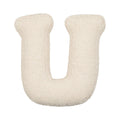 boucle letter cushion U teddy pillow by bettys home front