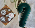 christmas candy cane cushion in green by bettys home. christmas candy cane pillow