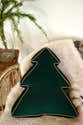 Coussin Décoratif Sapin De Noël En Peluche - Mignon Et Doux Pour Décorer Canapé Ou Fête - 10