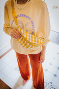 Bettys Home Fanny Pack Gingham in Sunflower. Hip Pack. 4