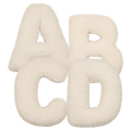 Set of 4 Boucle Letter Cushion - teddy cushion promo set