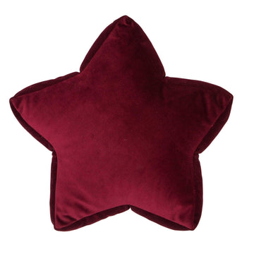 velvet small star cushion wine red by bettys home. kids room wall decorations