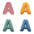Velvet Letter Cushions A by Bettys Home four colours