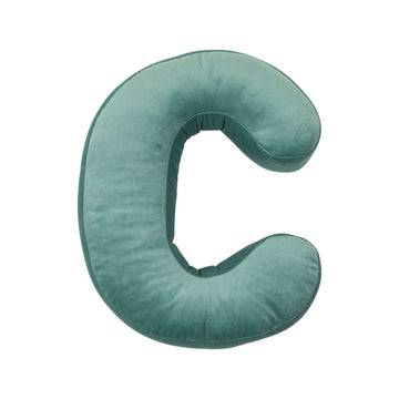 Velvet Letter Cushion C mint by Bettys Home. Xmas gift ideas for coworkers. Christmas gift ideas