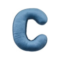 velvet letter cushion C in blue by bettys home letter pillow