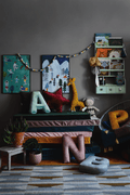 beautiful kids room with velvet mattresses by bettys home and velvet letter cushion a mint by bettys home