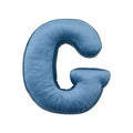 velvet letter cushion g blue by Bettys home