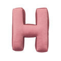 velvet letter cushion h old rose pink by bettys home front picture