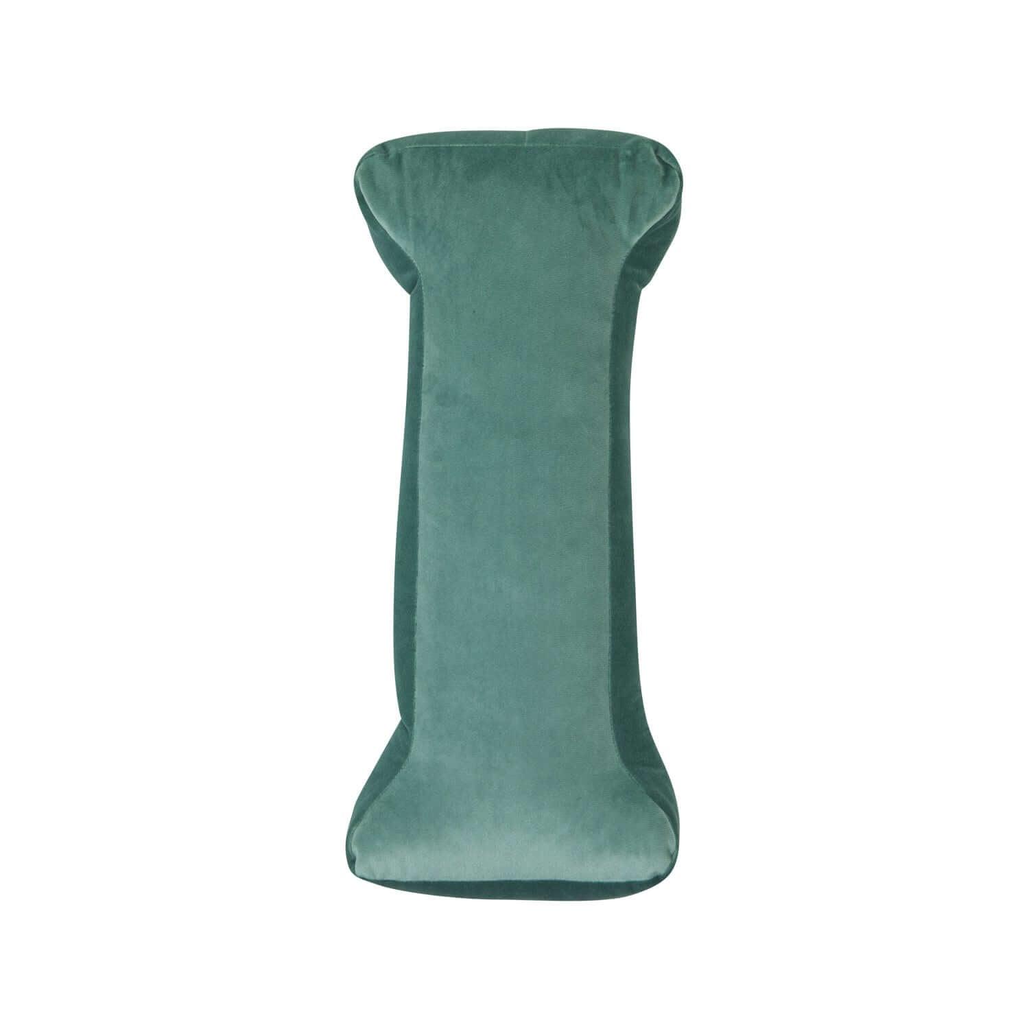 velvet letter cushion i mint by bettys home