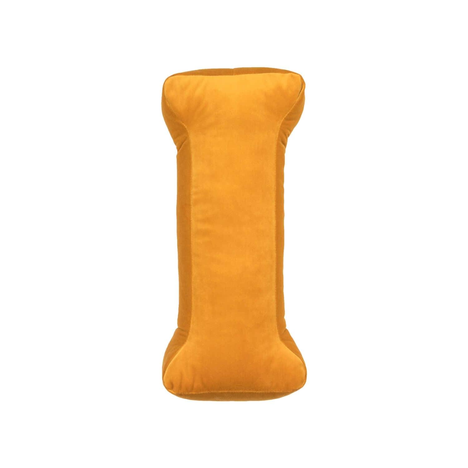 velvet letter cushion i yellow by betty's home