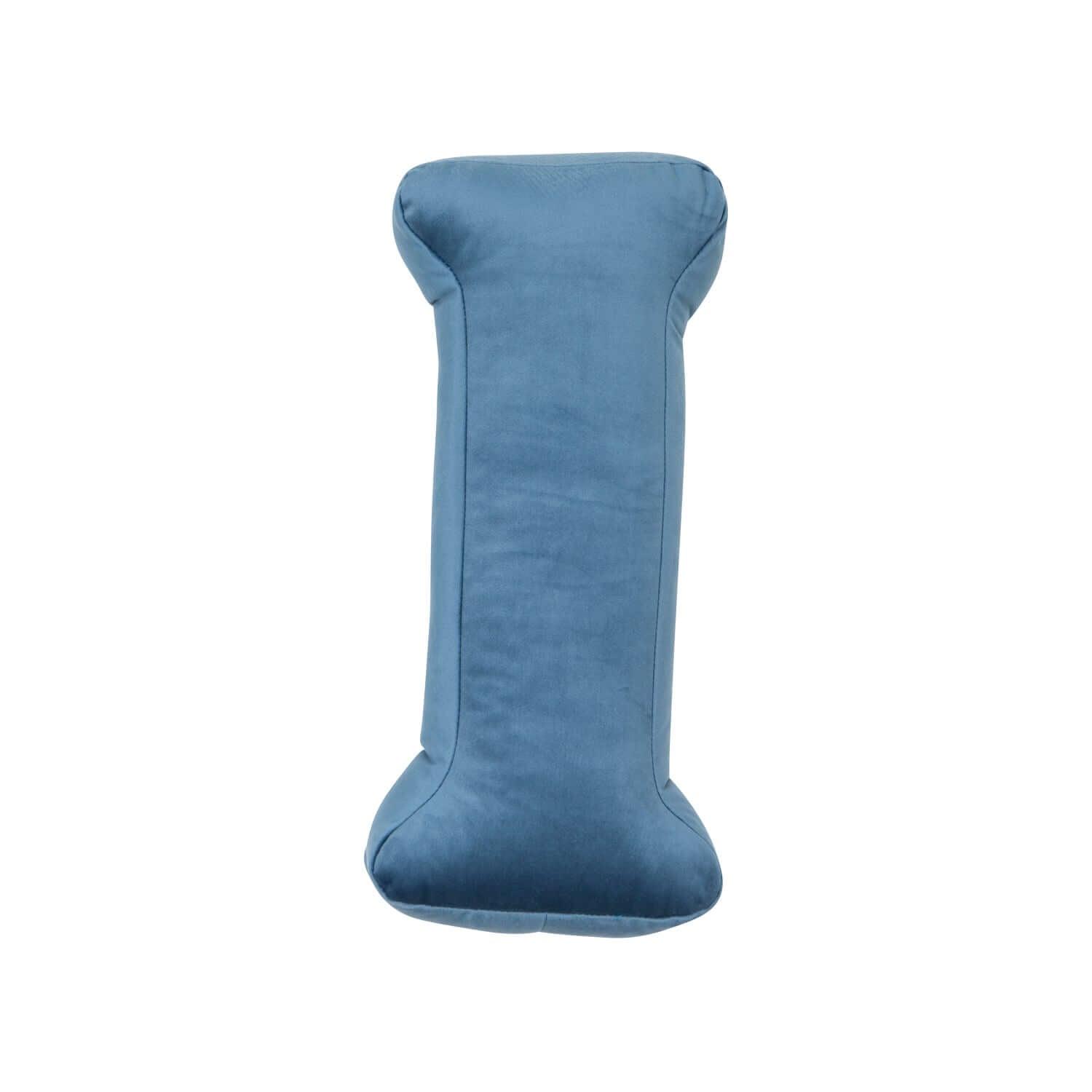 velvet letter cushion i blue by bettys home