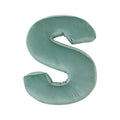 velvet letter cushion s mint by bettys home