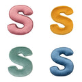 velvet letter cushion s in four colours by bettys home