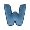 velvet letter cushion w blue by bettys home