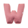 velvet letter cushion w old rose pink by bettys home