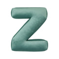 velvet letter cushion z mint by bettys home