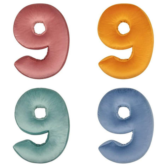 Velvet number cushion 9 | Number Cushion - www.bettyshome.com