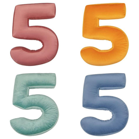 Velvet Number Cushions 5 | Number Cushion - www.bettyshome.com