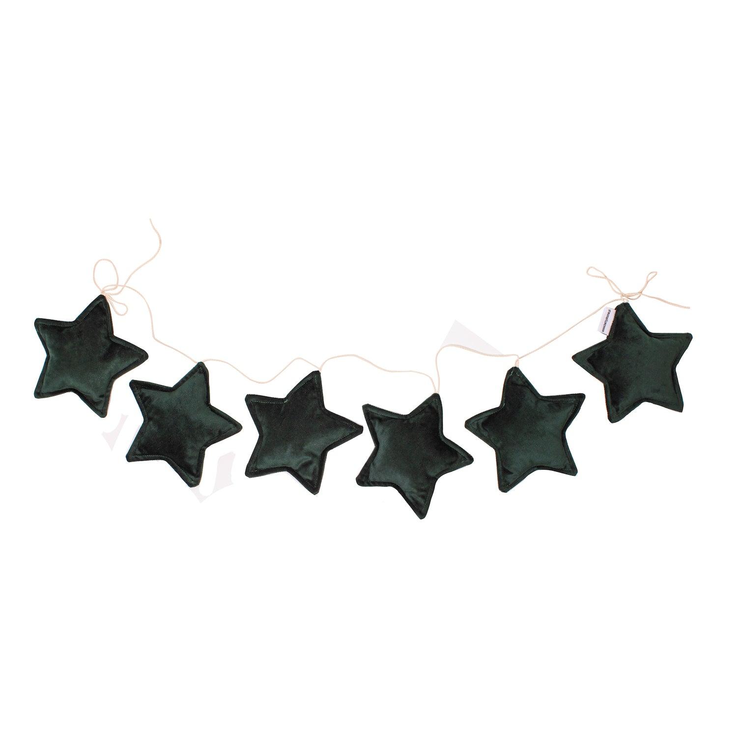 velvet star garland green by bettys home christmas decoration to any room