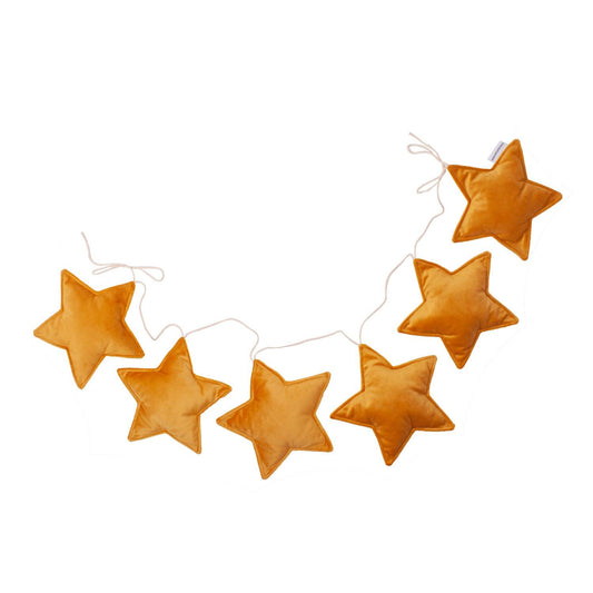 velvet star garland yellow by Bettys home original christmas door decoration