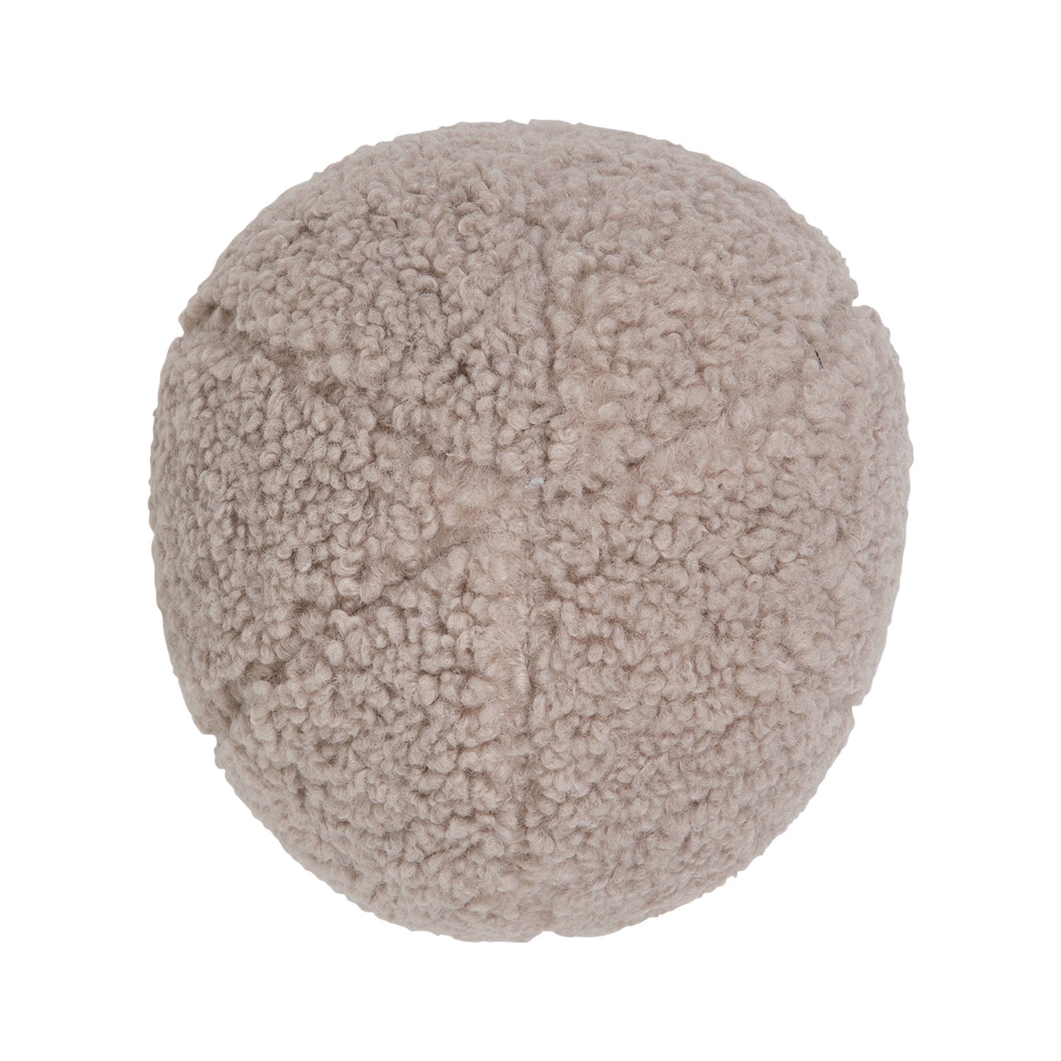 Boucle ball pillow cushion Mocha from Bettys Home on white background