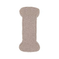 Boucle letter cushion I Mocha by Bettys Home on a white background. teddy cushion