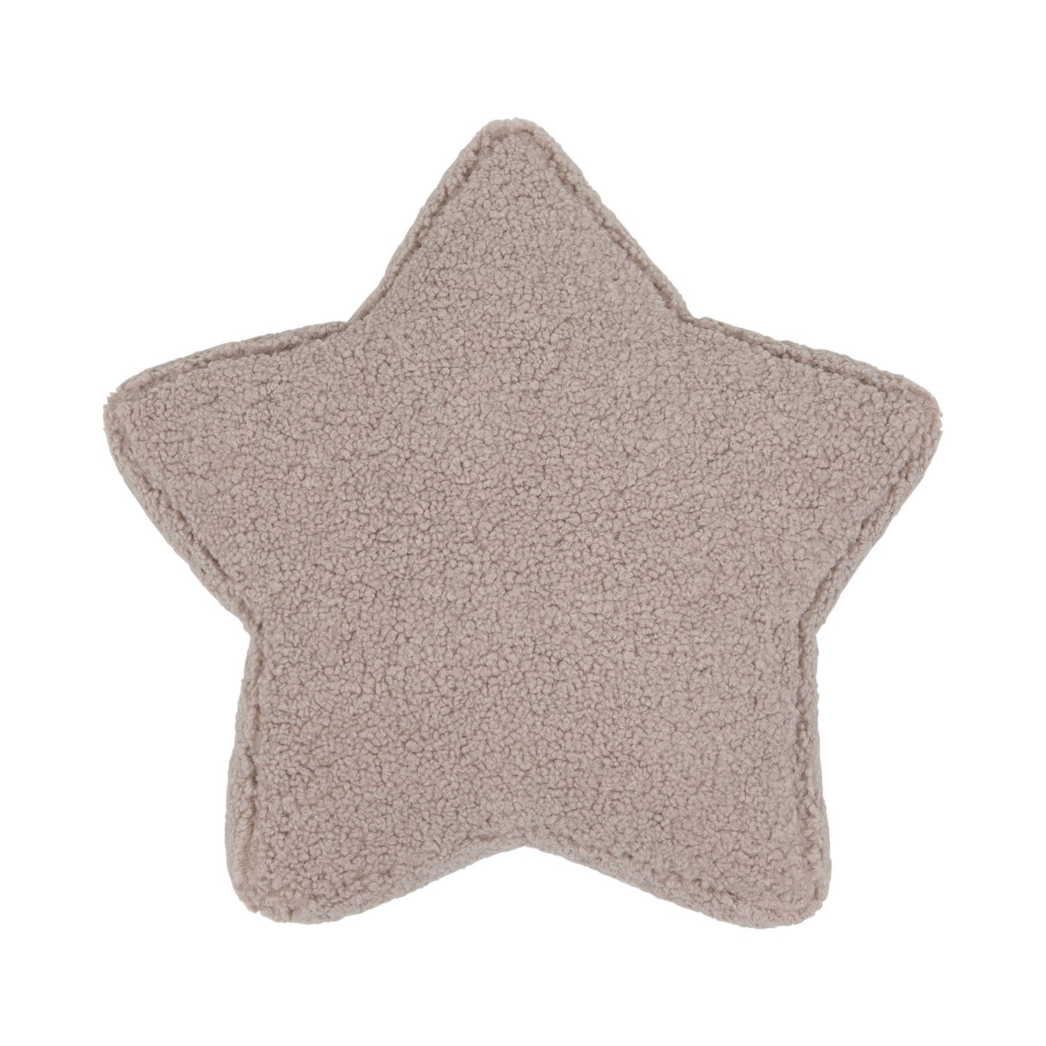 Boucle Star cushion by bettys home on a white background. Teddy cushion