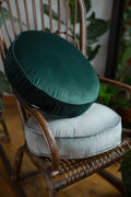 velvet pouf ottoman by bettys home