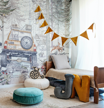 letter cushion by Bettys home in kids room 