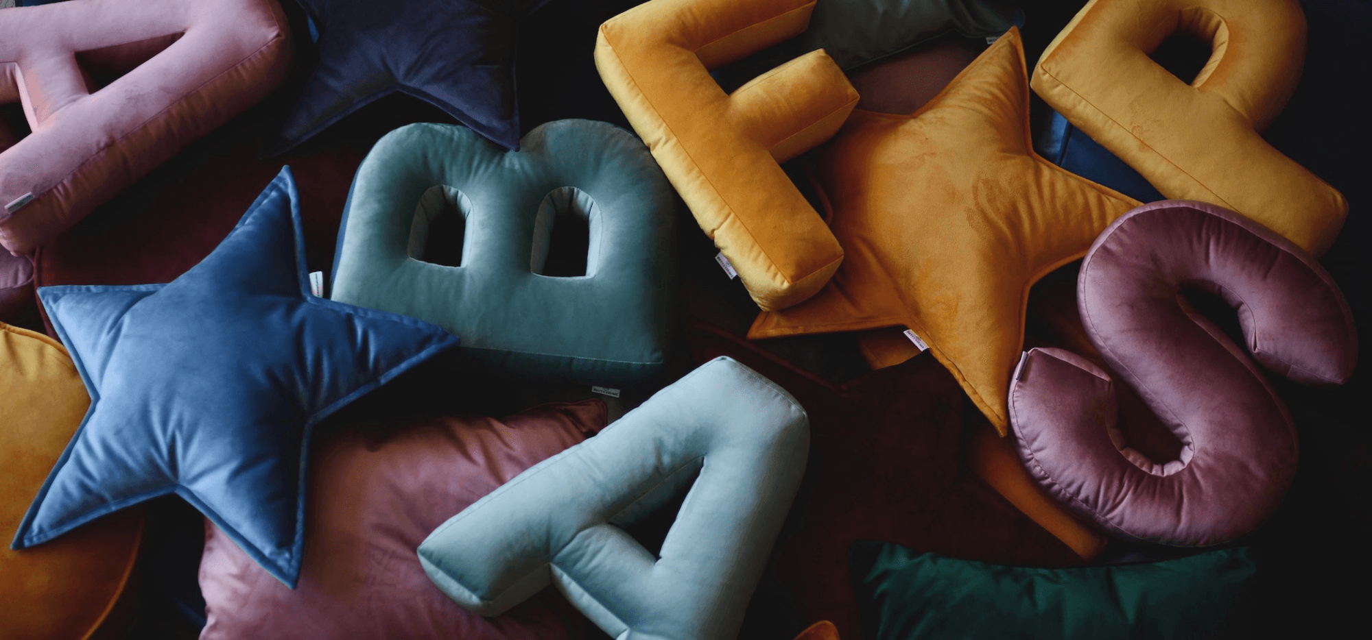 Velvet Letter Cushion 