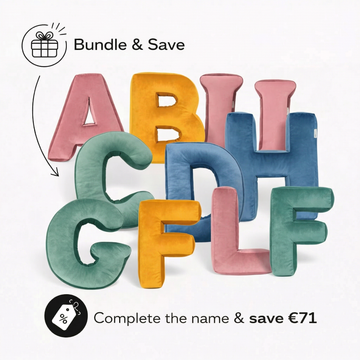 Set of 10 Velvet Letters