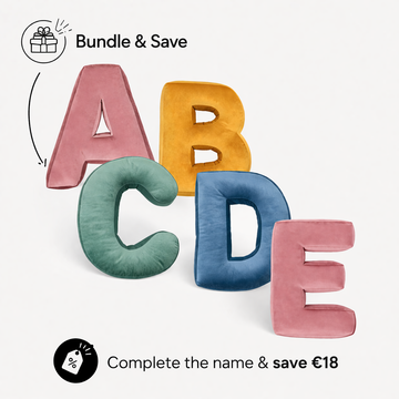 Set of 5 Velvet Letters