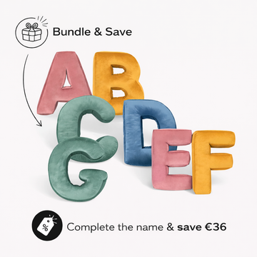 Set of 7 Velvet Letters