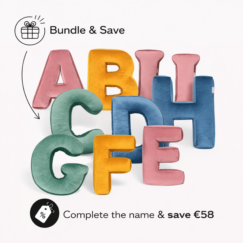 Velvet Lettering Set of 9 Velvet Letters