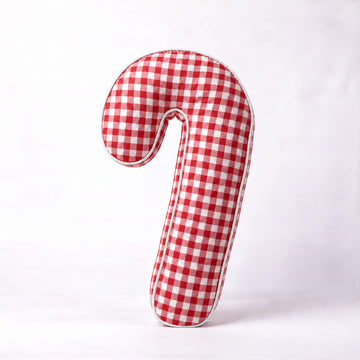 Christmas Candy Cane Checkred | Candy Cane pillow Red
