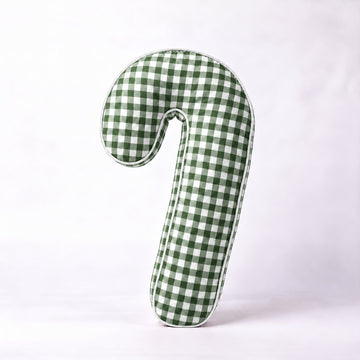 Christmas Candy Cane Checkred | Candy Cane pillow Green