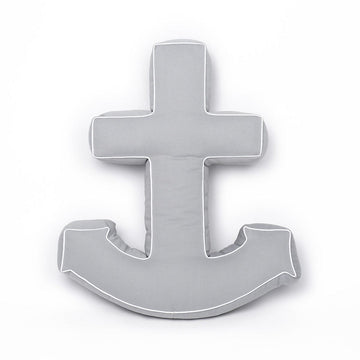 Anchor shaped cushion in grey by bettys home. nautical decoration for living room