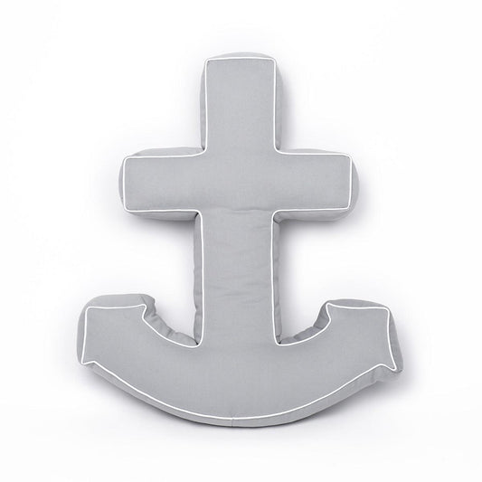 Anchor Cushion Grey | Anchor Shaped Cushion Grey - www.bettyshome.com
