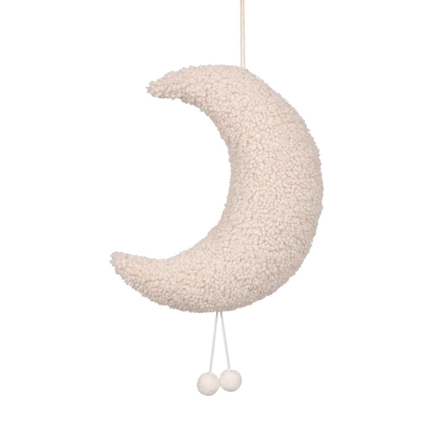 boucle moon pendant cream. teddy shaped moon cushion by bettys home a