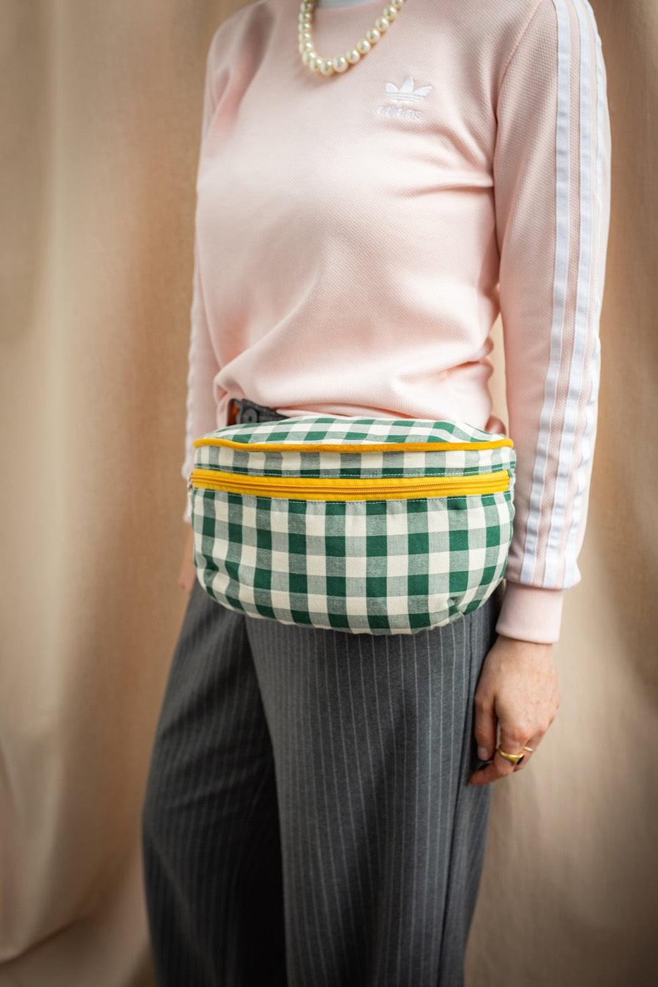 Hip Pack City | Fanny Pack | Gingham | Green Grass - www.bettyshome.com