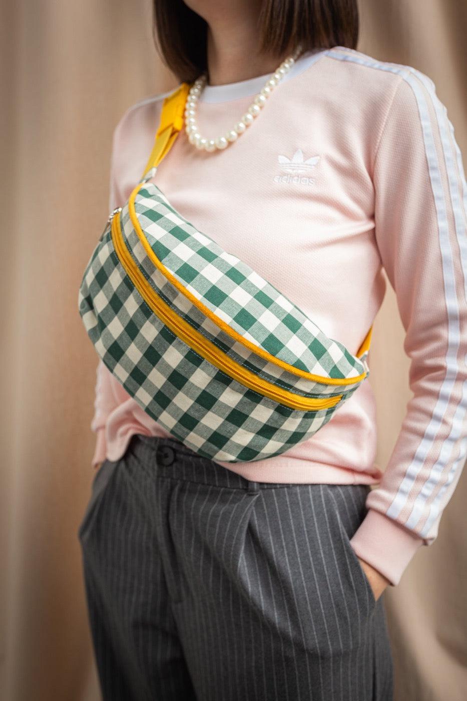 Hip Pack City | Fanny Pack | Gingham | Green Grass - www.bettyshome.com