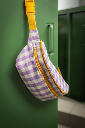 Hip Pack City | Fanny Pack | Gingham | Lilac - www.bettyshome.com