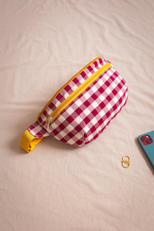 Hip Pack City | Fanny Pack | Gingham | Red Plum - www.bettyshome.com