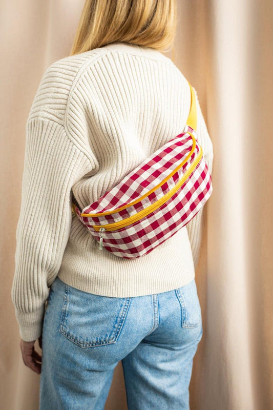 Hip Pack City | Fanny Pack | Gingham | Red Plum - www.bettyshome.com