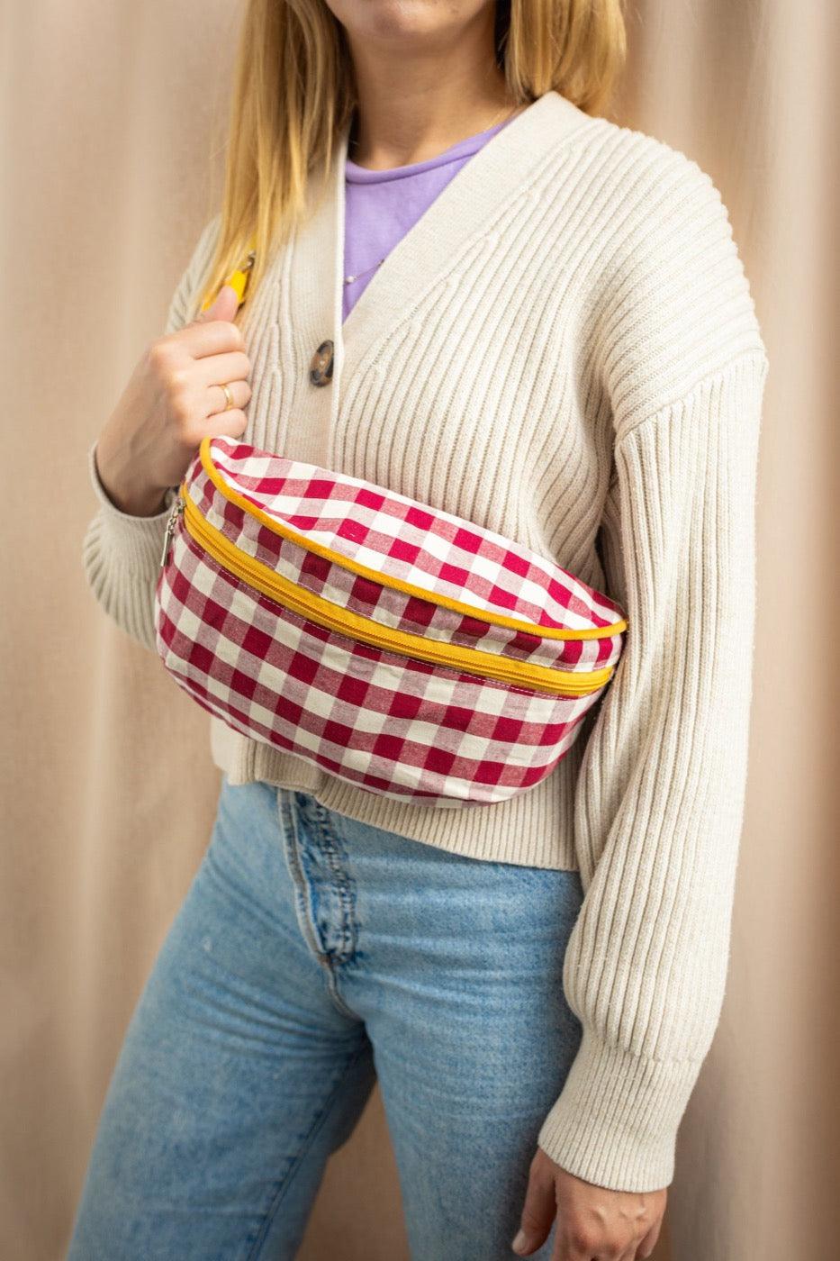 Hip Pack City | Fanny Pack | Gingham | Red Plum - www.bettyshome.com