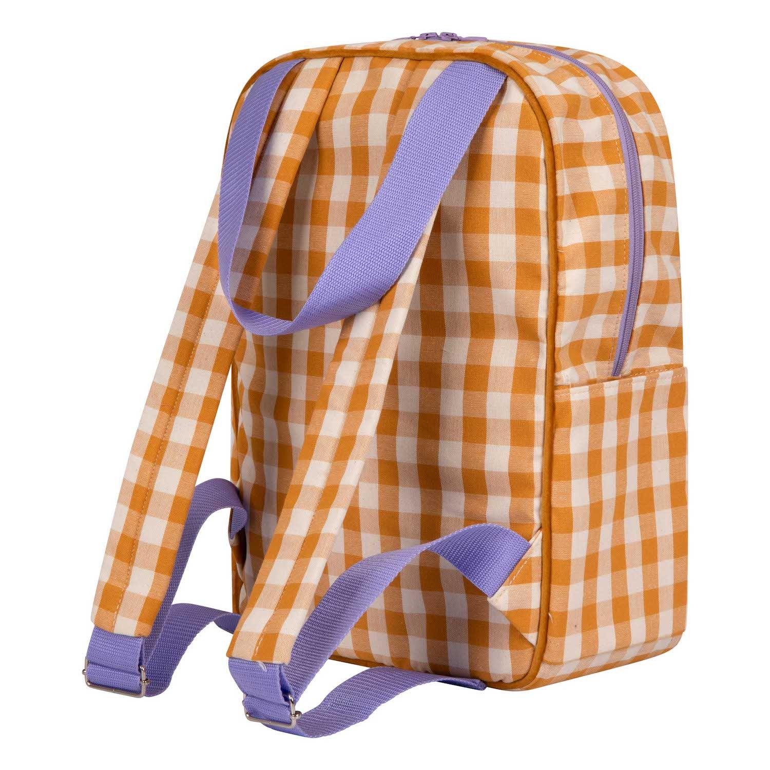 Checkered sunflower backpack best sale